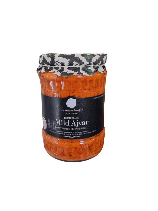 Ask 550gr hemgjord ajvar mild